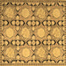 Square Machine Washable Persian Brown Traditional Rug, wshtr1951brn