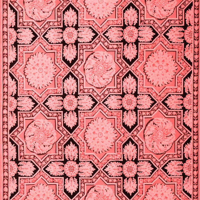Machine Washable Persian Red Traditional Rug, wshtr1951red