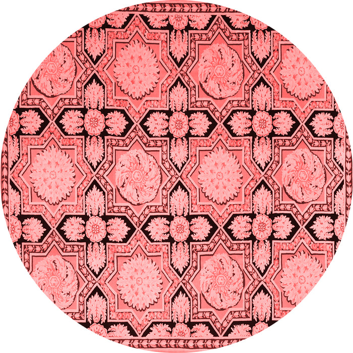 Machine Washable Persian Red Traditional Rug, wshtr1951red