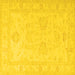 Square Persian Yellow Traditional Rug, tr1952yw
