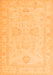 Serging Thickness of Machine Washable Persian Orange Traditional Area Rugs, wshtr1952org