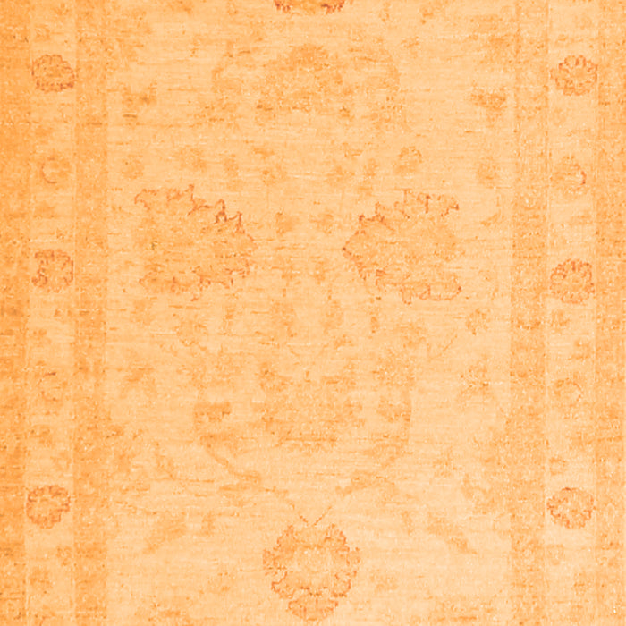 Serging Thickness of Machine Washable Persian Orange Traditional Area Rugs, wshtr1952org