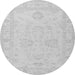 Machine Washable Persian Gray Traditional Rug, wshtr1952gry