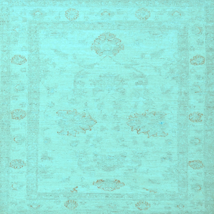 Square Persian Light Blue Traditional Rug, tr1952lblu