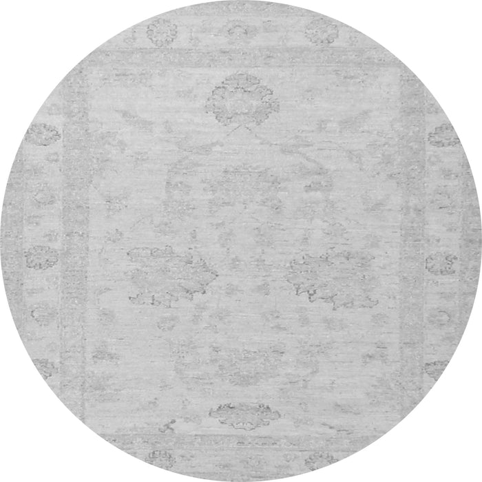 Square Persian Gray Traditional Rug, tr1952gry