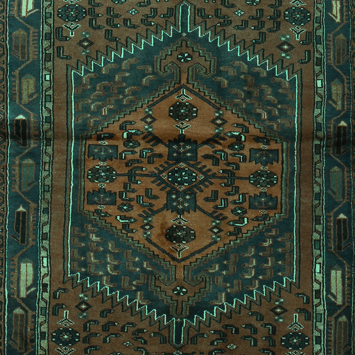 Machine Washable Persian Turquoise Traditional Area Rugs, wshtr1953turq