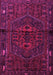 Machine Washable Persian Pink Traditional Rug, wshtr1953pnk