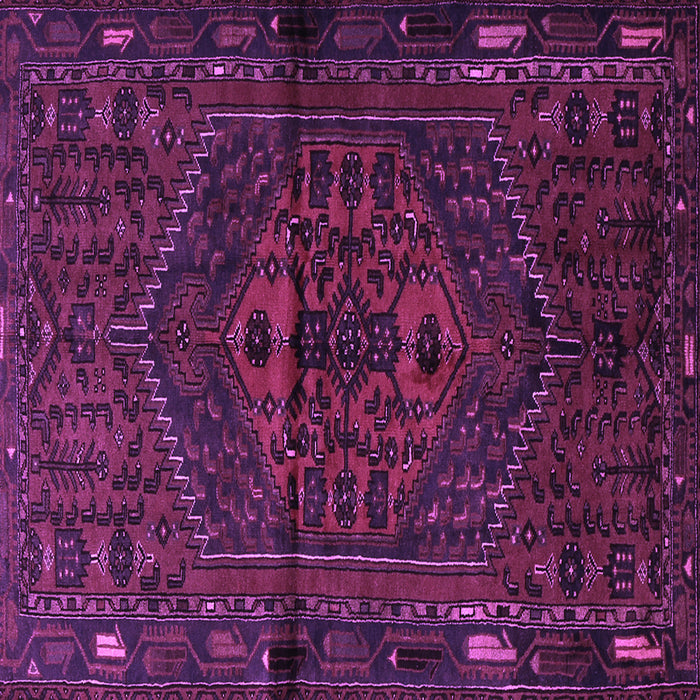 Square Persian Purple Traditional Rug, tr1953pur