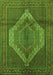 Medallion Green Traditional Rug, tr1954grn