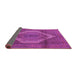 Sideview of Medallion Purple Traditional Rug, tr1954pur