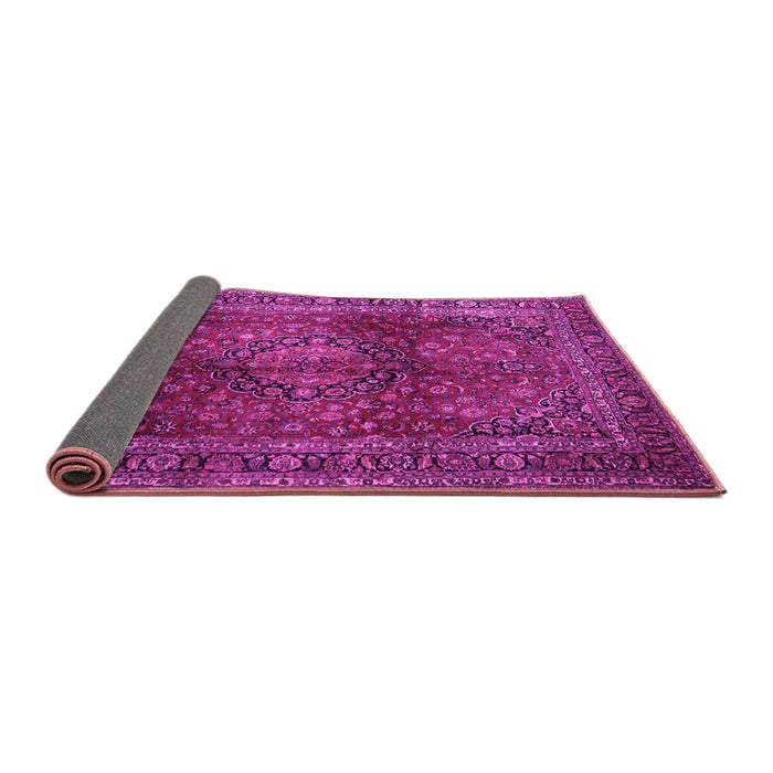 Sideview of Medallion Pink Traditional Rug, tr1955pnk