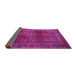 Sideview of Medallion Pink Traditional Rug, tr1955pnk