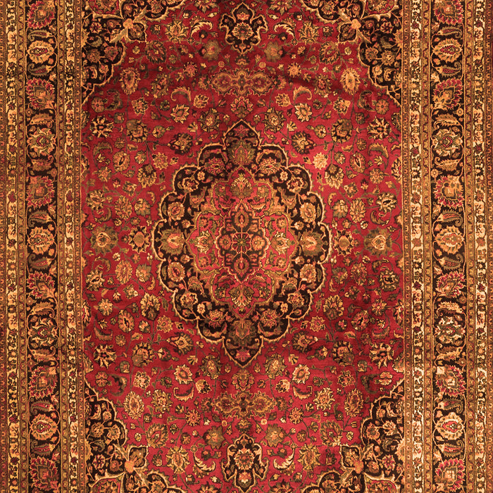 Medallion Orange Traditional Rug, tr1955org