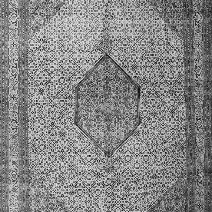 Serging Thickness of Machine Washable Medallion Gray Traditional Rug, wshtr1956gry