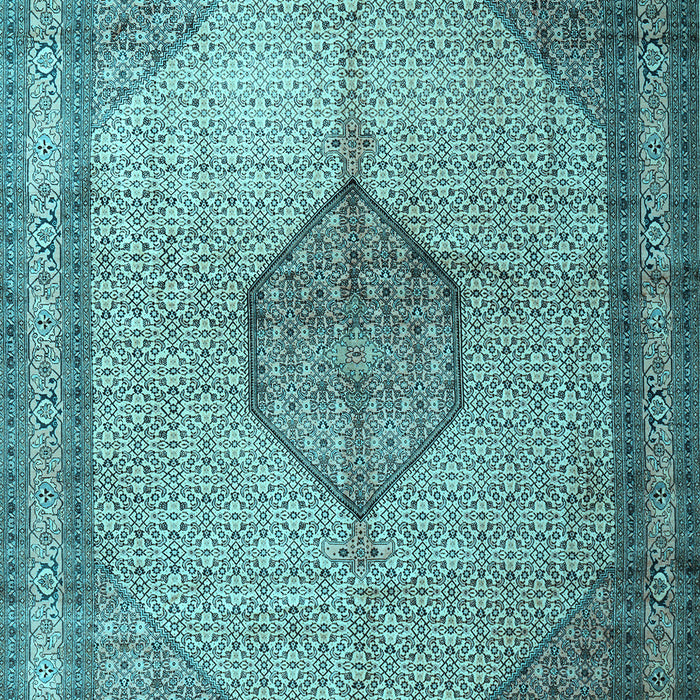 Medallion Light Blue Traditional Rug, tr1956lblu