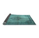 Sideview of Medallion Light Blue Traditional Rug, tr1956lblu