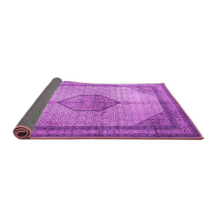 Sideview of Medallion Purple Traditional Rug, tr1956pur