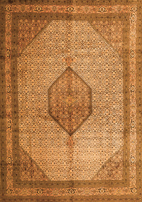 Medallion Orange Traditional Rug, tr1956org