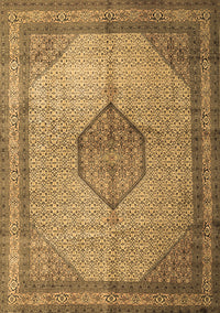 Medallion Brown Traditional Rug, tr1956brn