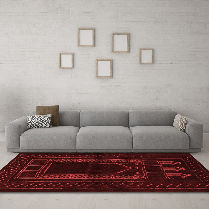 Traditional Red Washable Rugs