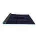 Sideview of Persian Blue Traditional Rug, tr1957blu