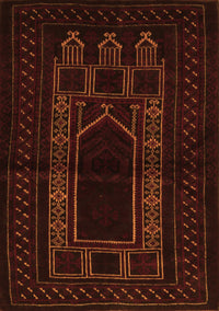 Persian Orange Traditional Rug, tr1957org
