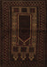 Machine Washable Persian Brown Traditional Rug, wshtr1957brn