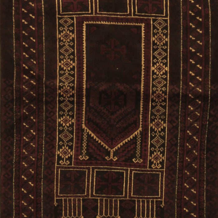 Machine Washable Persian Brown Traditional Rug, wshtr1957brn