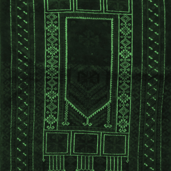 Machine Washable Persian Emerald Green Traditional Area Rugs, wshtr1957emgrn