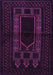 Machine Washable Persian Purple Traditional Area Rugs, wshtr1957pur