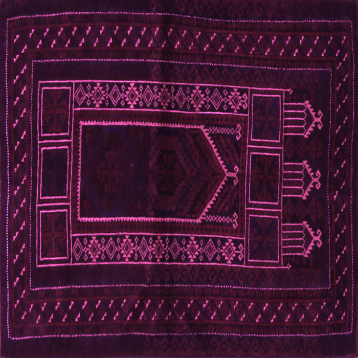 Square Machine Washable Persian Pink Traditional Rug, wshtr1957pnk