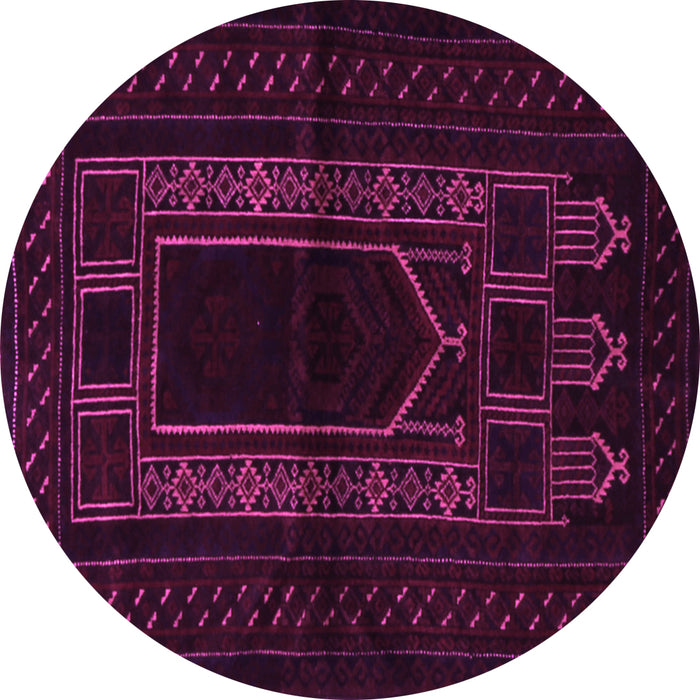 Round Persian Pink Traditional Rug, tr1957pnk