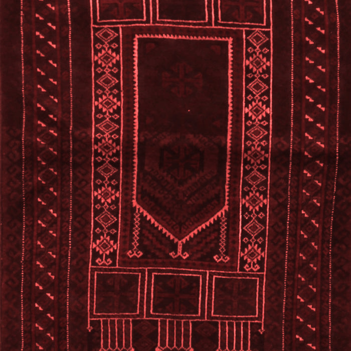 Machine Washable Persian Red Traditional Rug, wshtr1957red