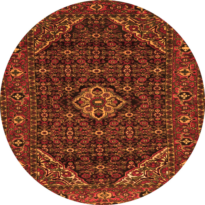 Machine Washable Persian Orange Traditional Area Rugs, wshtr1958org