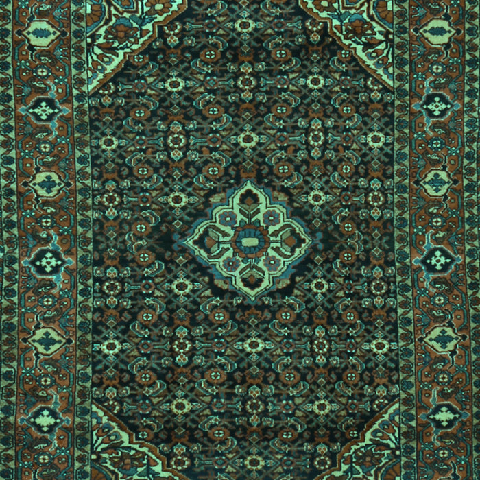 Machine Washable Persian Turquoise Traditional Area Rugs, wshtr1958turq