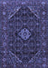 Machine Washable Persian Blue Traditional Rug, wshtr1958blu