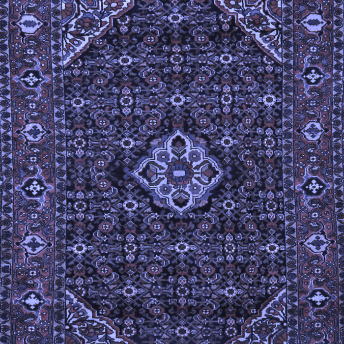 Machine Washable Persian Blue Traditional Rug, wshtr1958blu