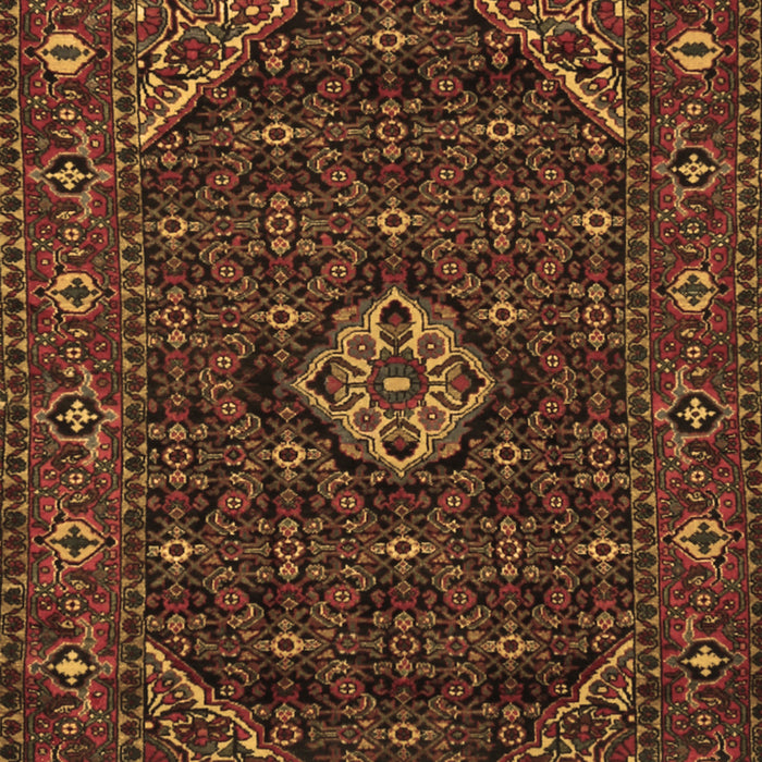 Machine Washable Persian Brown Traditional Rug, wshtr1958brn