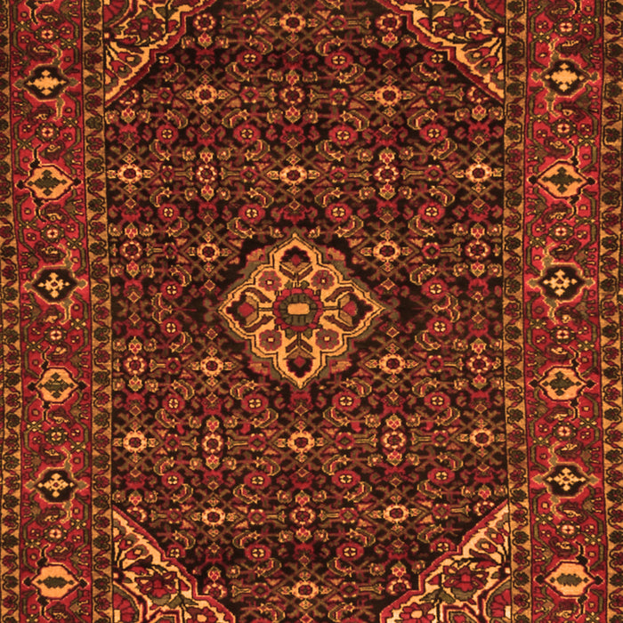 Serging Thickness of Machine Washable Persian Orange Traditional Area Rugs, wshtr1958org