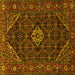 Square Persian Yellow Traditional Rug, tr1958yw