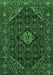 Machine Washable Persian Emerald Green Traditional Area Rugs, wshtr1958emgrn