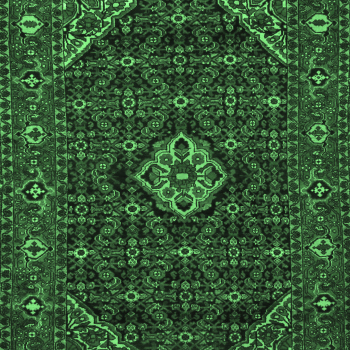 Machine Washable Persian Emerald Green Traditional Area Rugs, wshtr1958emgrn