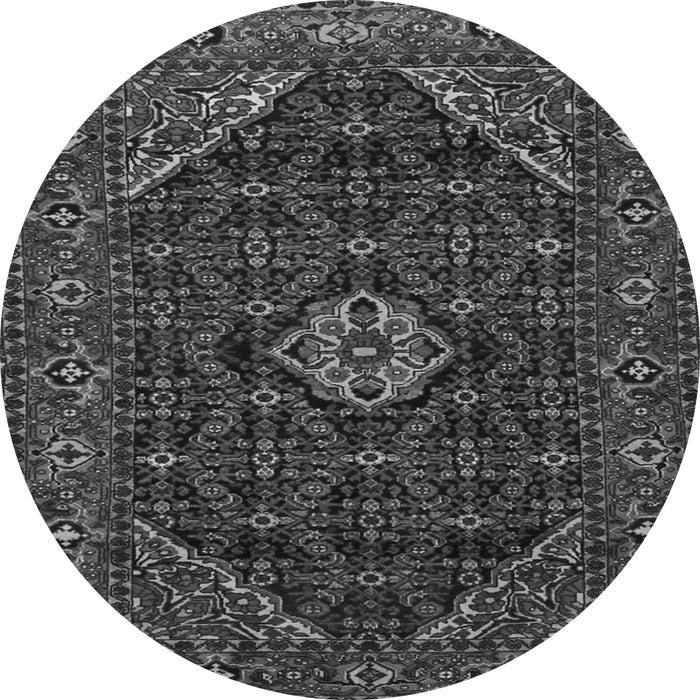 Machine Washable Persian Gray Traditional Rug, wshtr1958gry