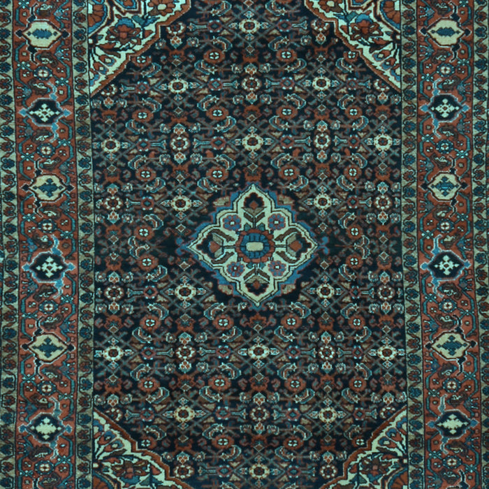 Machine Washable Persian Light Blue Traditional Rug, wshtr1958lblu