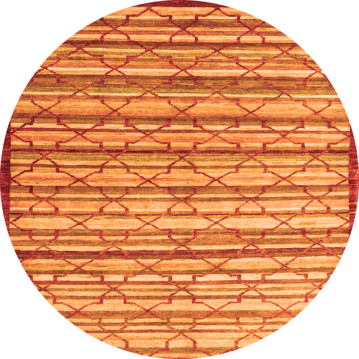 Square Persian Orange Traditional Rug, tr1959org