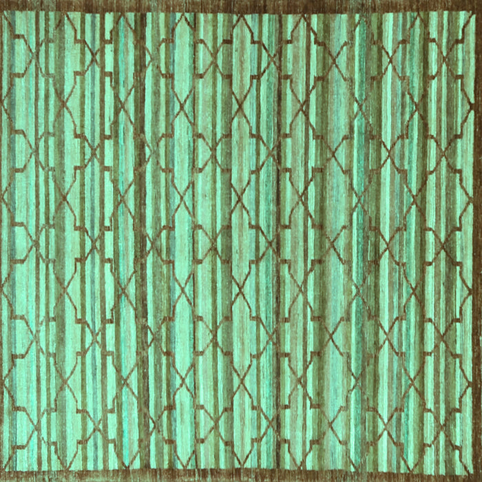 Square Persian Turquoise Traditional Rug, tr1959turq