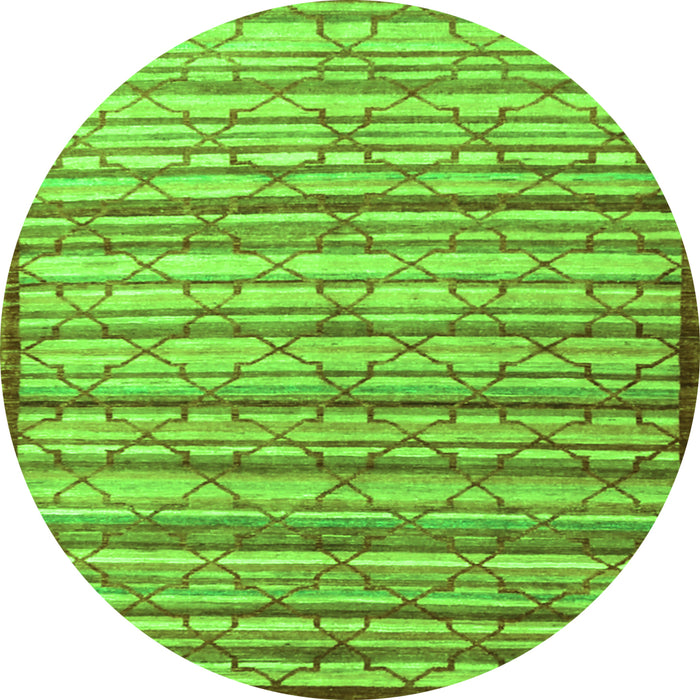 Square Persian Green Traditional Rug, tr1959grn