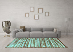 Machine Washable Persian Light Blue Traditional Rug in a Living Room, wshtr1959lblu