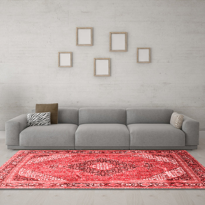 Traditional Red Washable Rugs