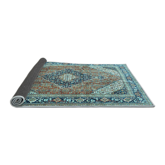 Sideview of Persian Light Blue Traditional Rug, tr195lblu
